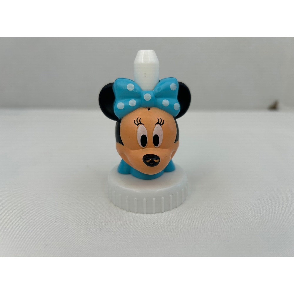 Disney Minnie Mouse Good2Grow Juice Bottle Topper Blue Polka Dot Bow Lid